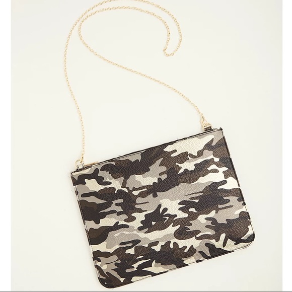 torrid Handbags - TORRID Camo Camouflage Clutch Crossbody Bag with Removable Chain Strap